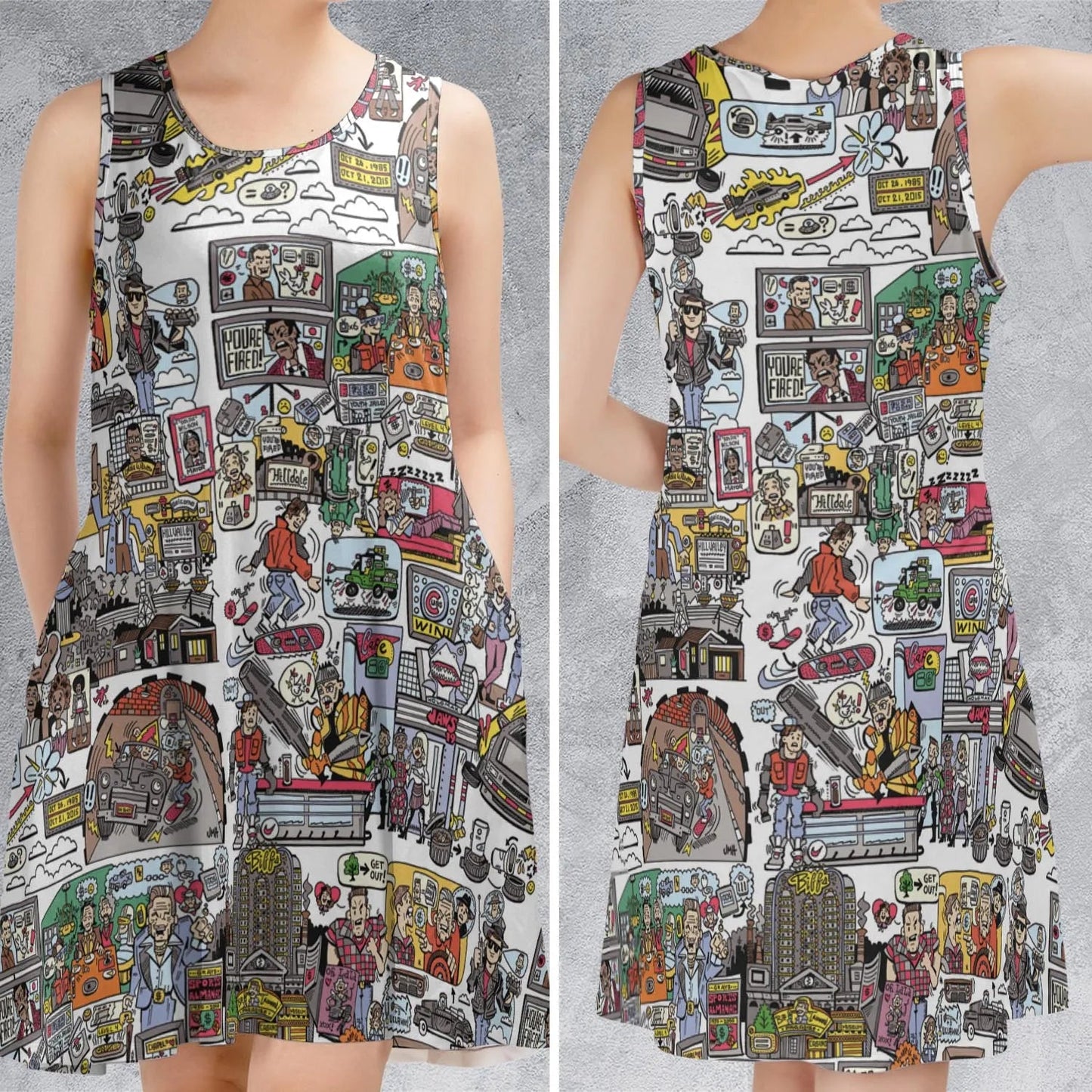 Casual Sleeveless Dress - KPYSAPGB
