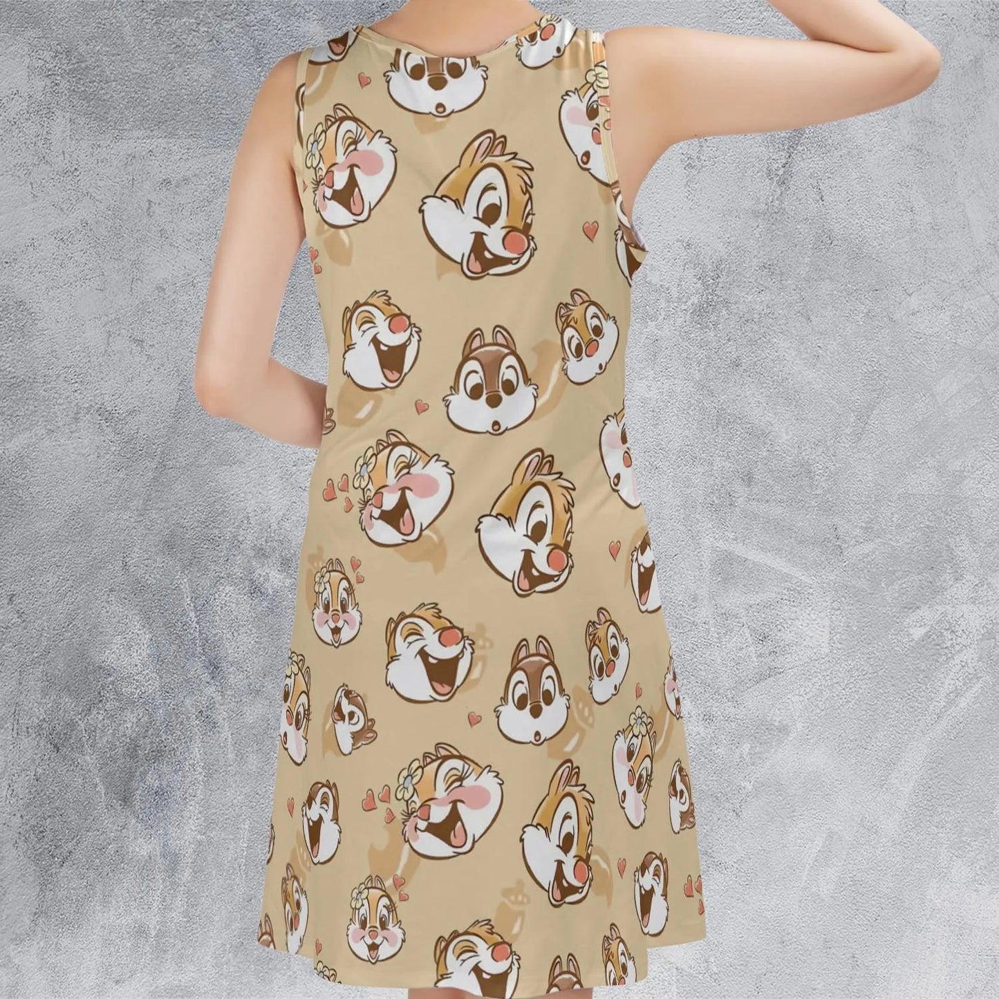 Casual Sleeveless Dress - PNY92T3W