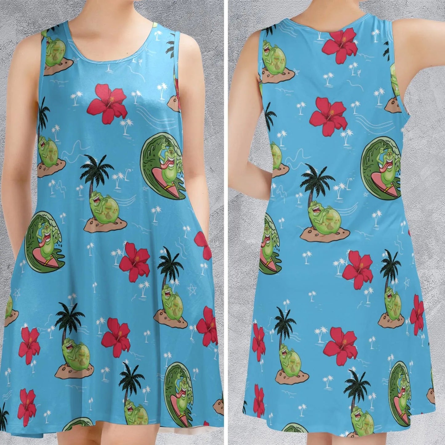 Casual Sleeveless Dress - RGSMZYRU