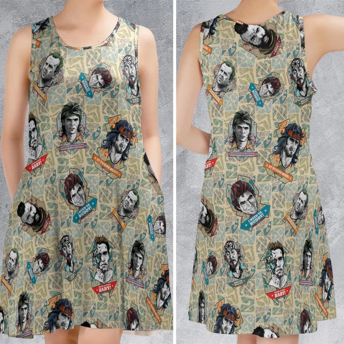 Casual Sleeveless Dress - Q5HCDRBD