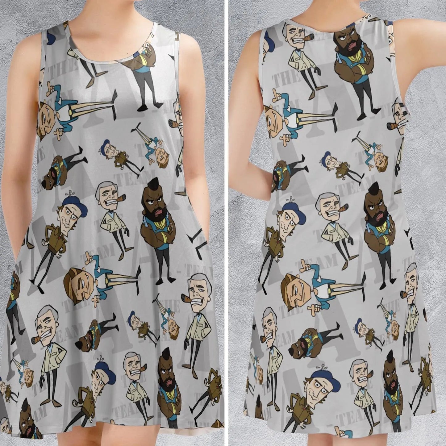 Casual Sleeveless Dress - N4BEGGVS