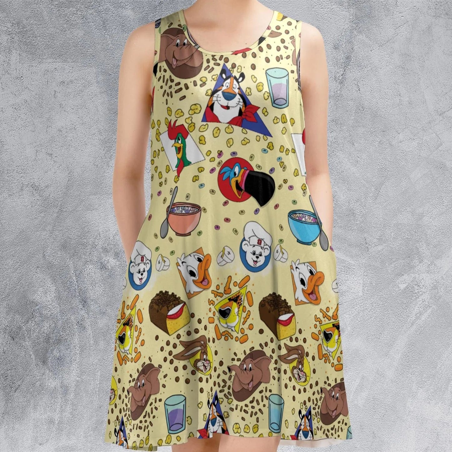 Casual Sleeveless Dress - MCJXUJMP