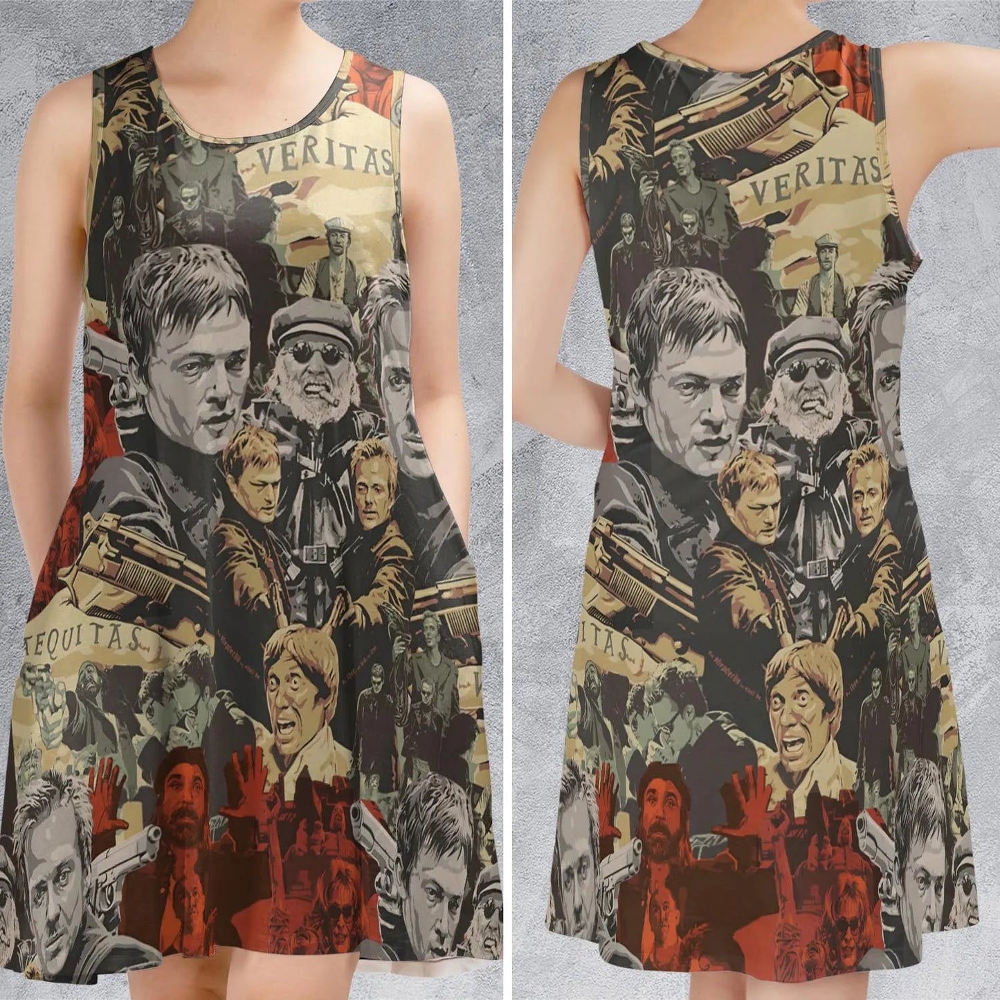 Casual Sleeveless Dress - AR3LV87C