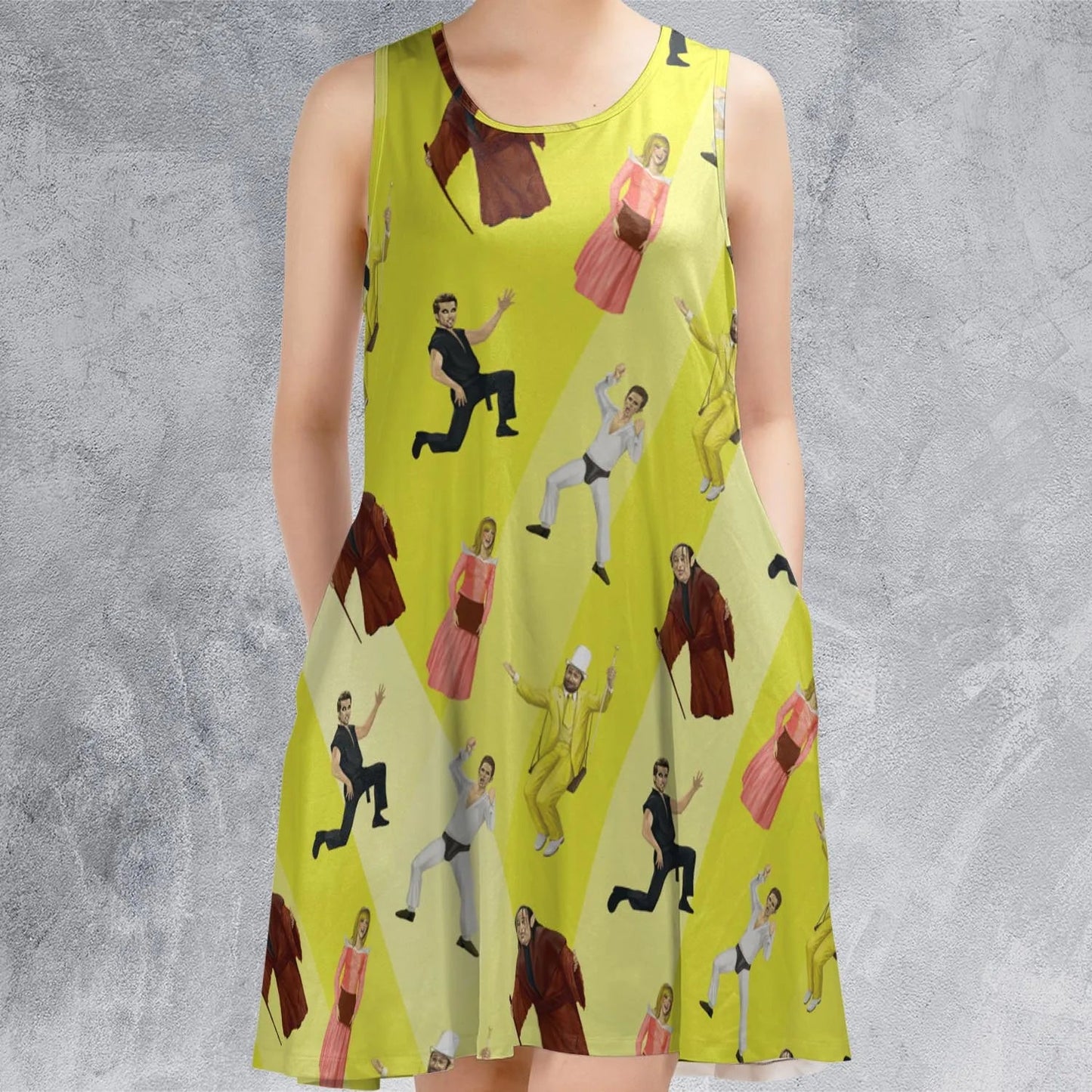 Casual Sleeveless Dress - NRQ8MQZU
