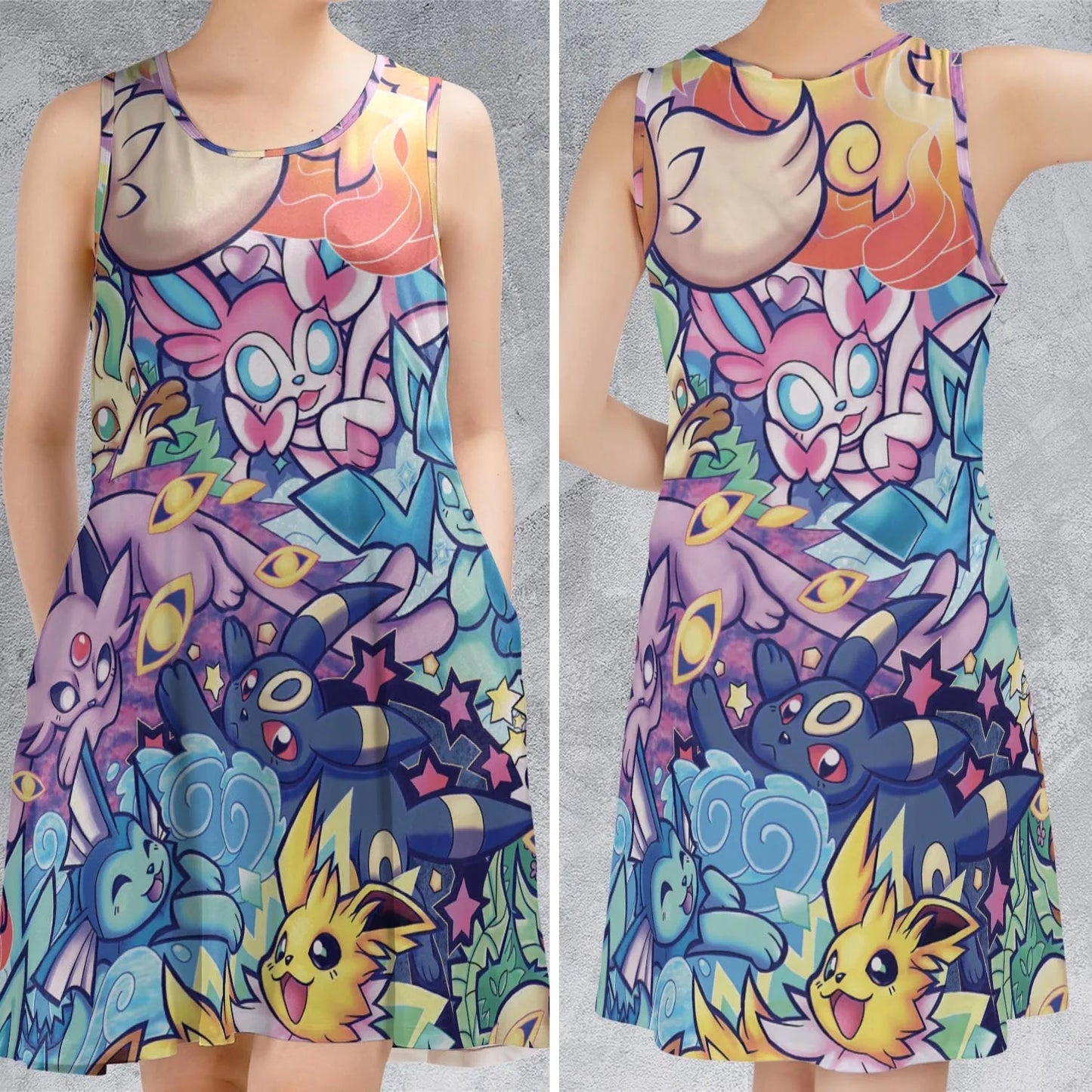 Casual Sleeveless Dress - Y96HD6MP