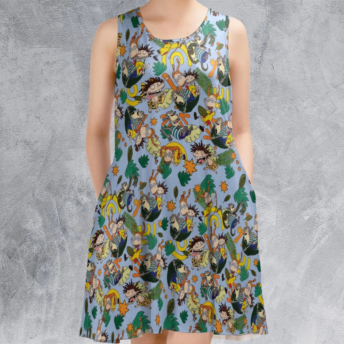 Casual Sleeveless Dress - UKSMBZ1X