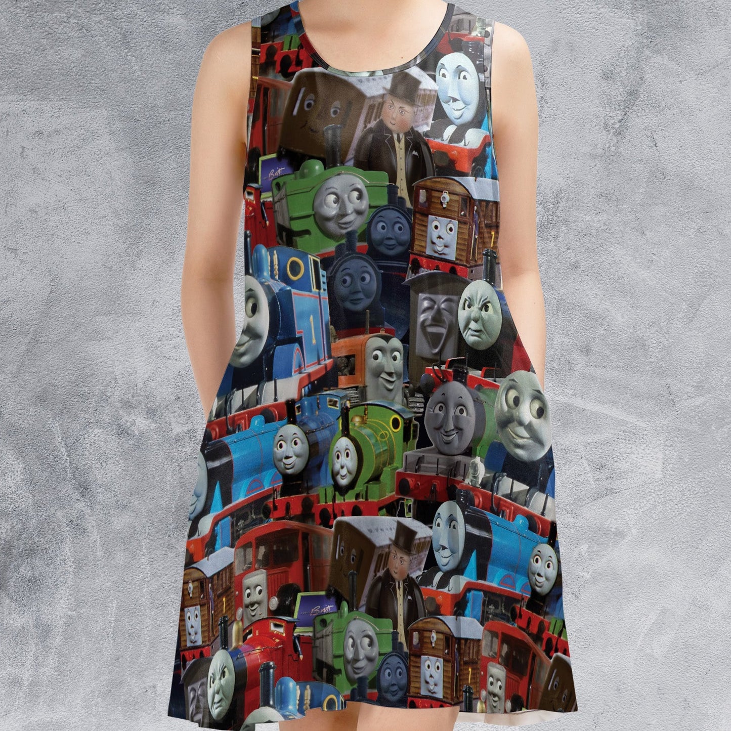 Casual Sleeveless Dress - 7898QCG9
