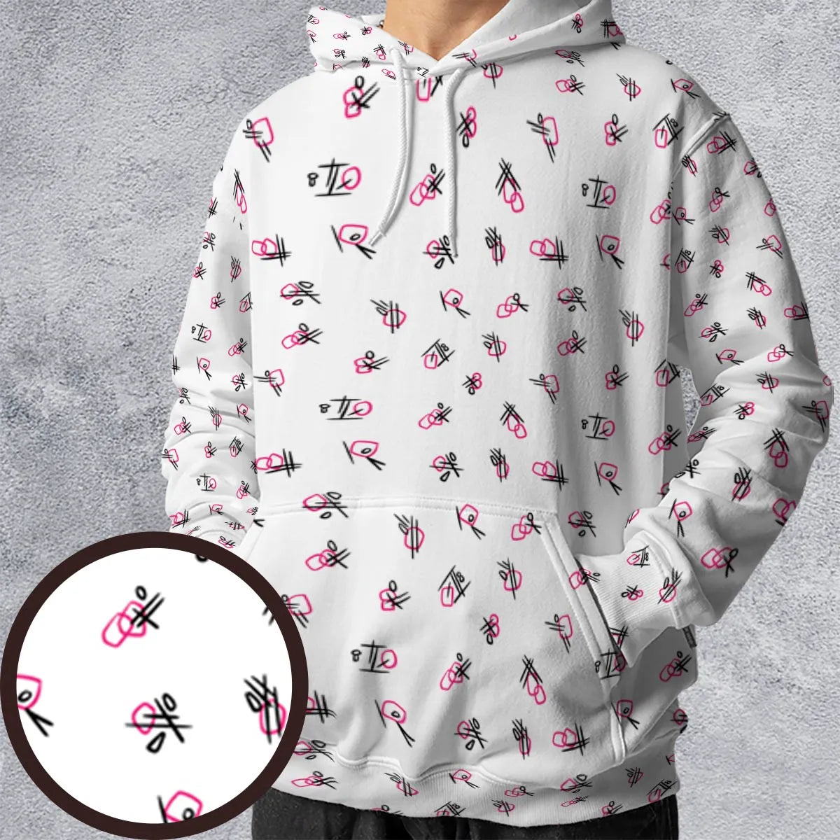 Full Print Hoodie - 4RC487BX