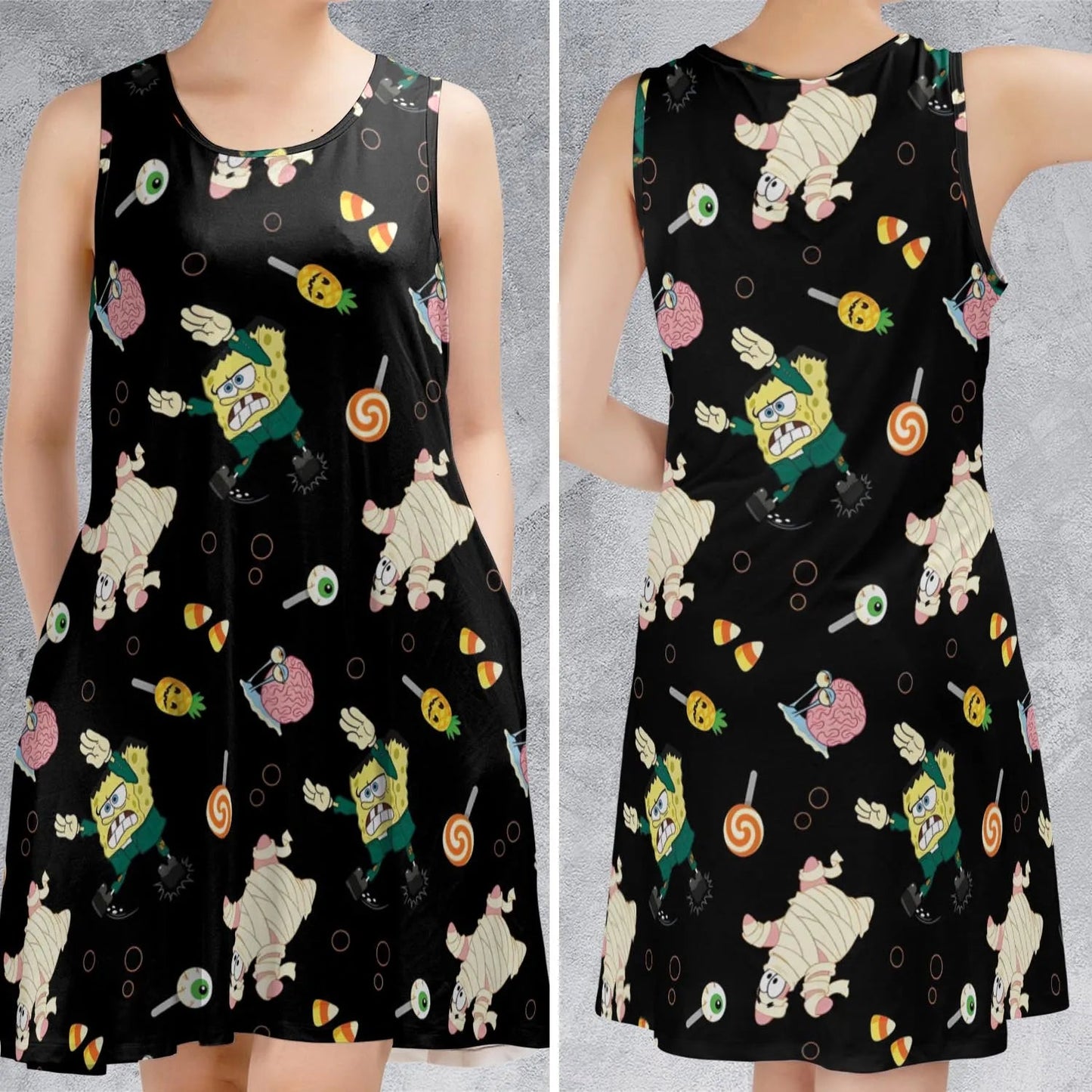 Casual Sleeveless Dress - M9SMUWH2