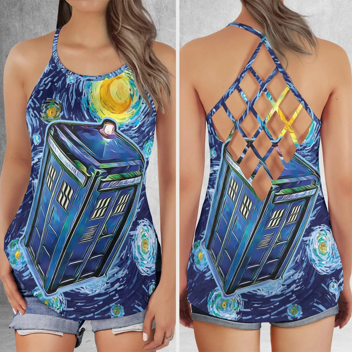 Lattice Back Tank Top - 6Z2LYZZ8
