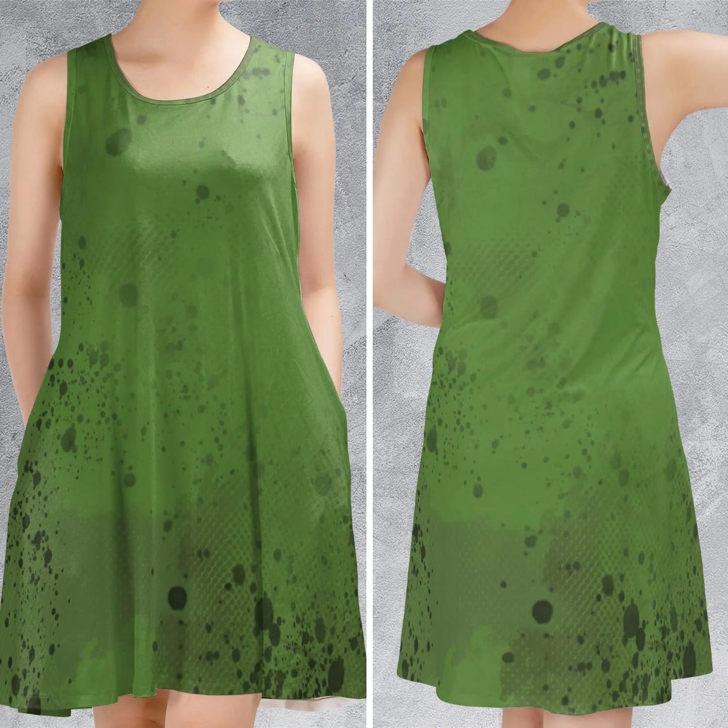 Casual Sleeveless Dress - GEVPF8GT