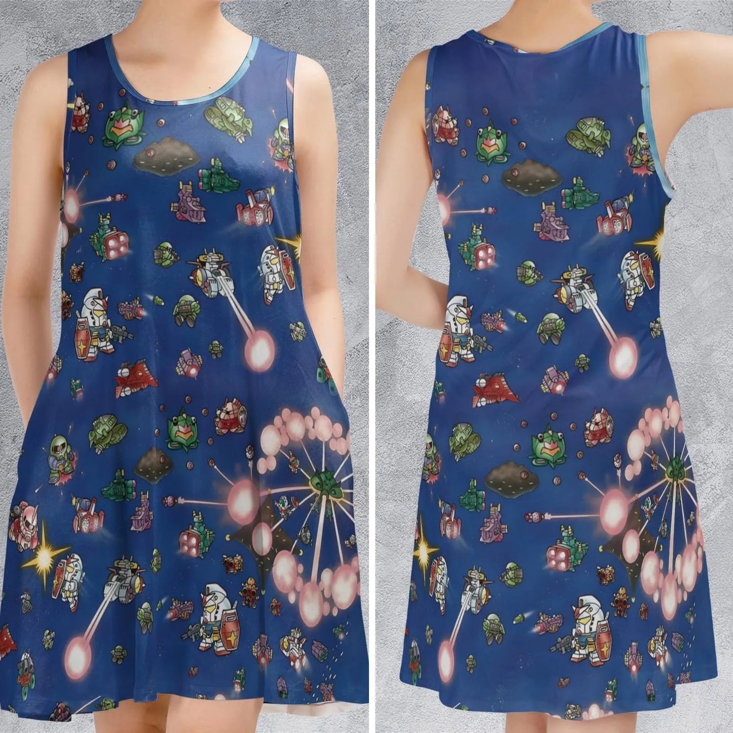 Casual Sleeveless Dress - 45HUS1YQ
