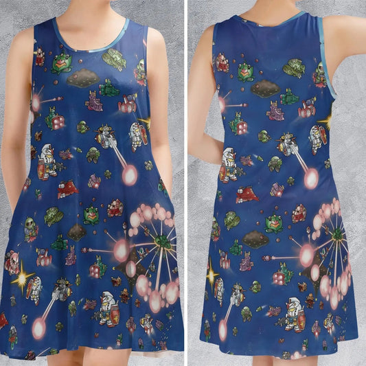 Casual Sleeveless Dress - 45HUS1YQ