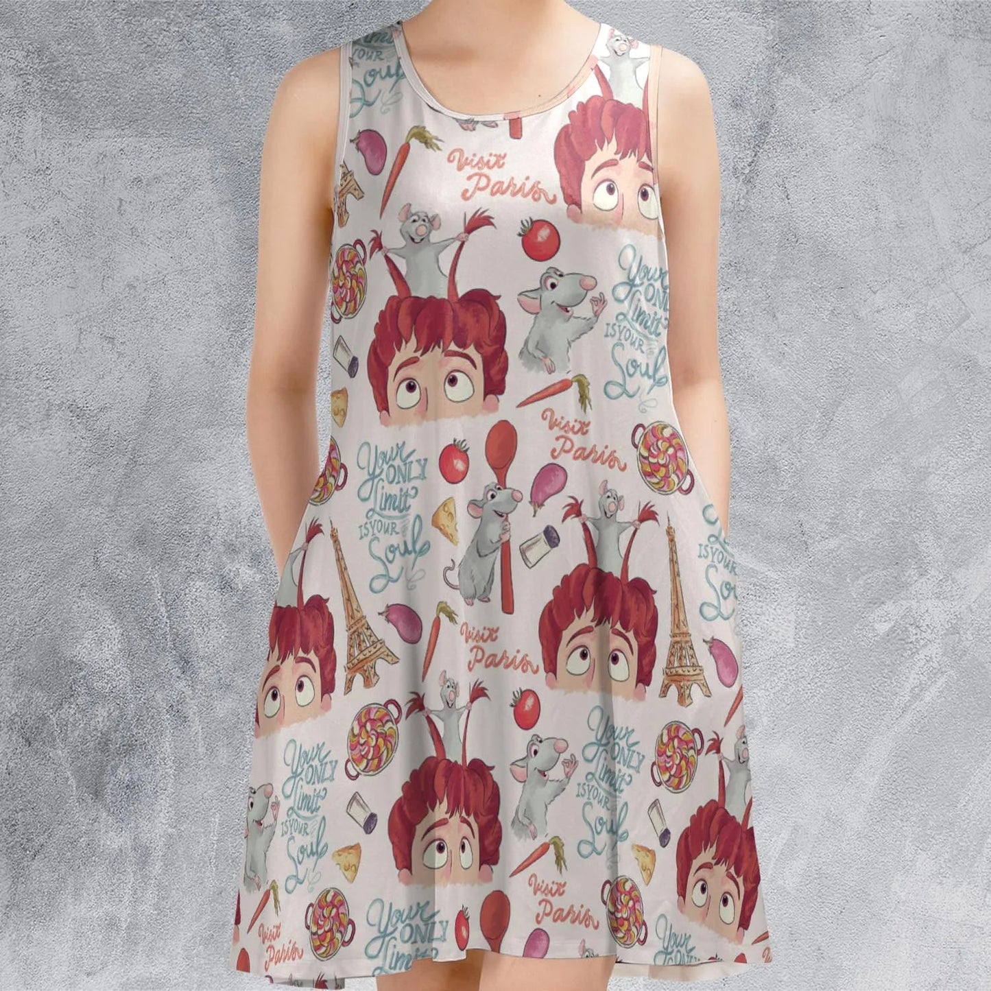 Casual Sleeveless Dress - TFB2NH34