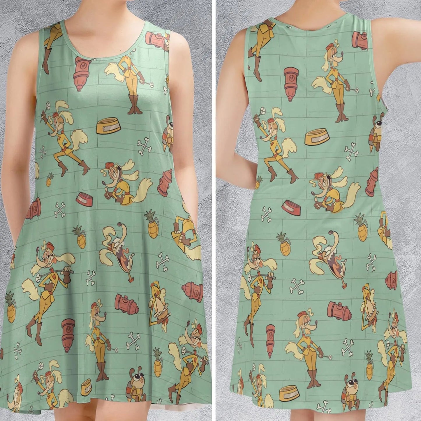 Casual Sleeveless Dress - VJ6YL8HA