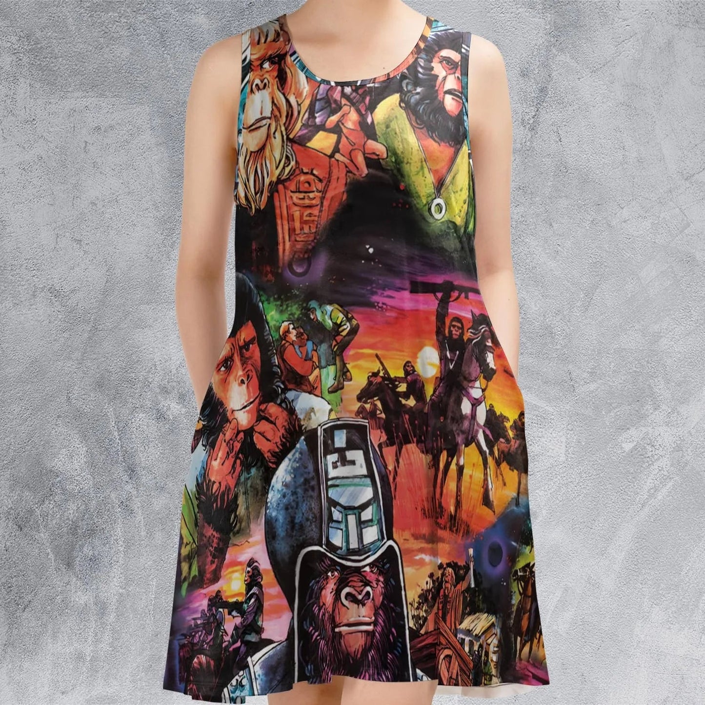 Casual Sleeveless Dress - P8RAPJ2G