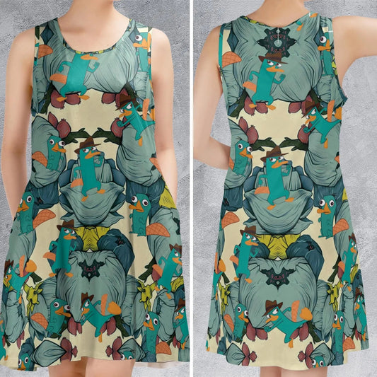 Casual Sleeveless Dress - 8MJ35NNJ