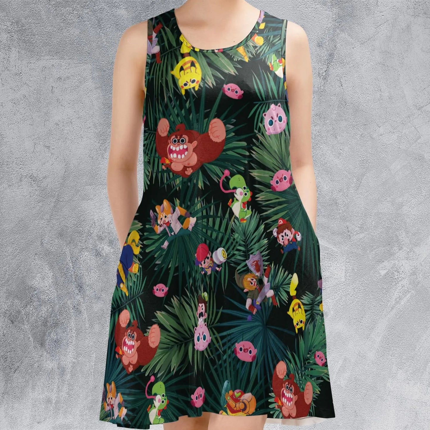 Casual Sleeveless Dress - RA9NPTD6