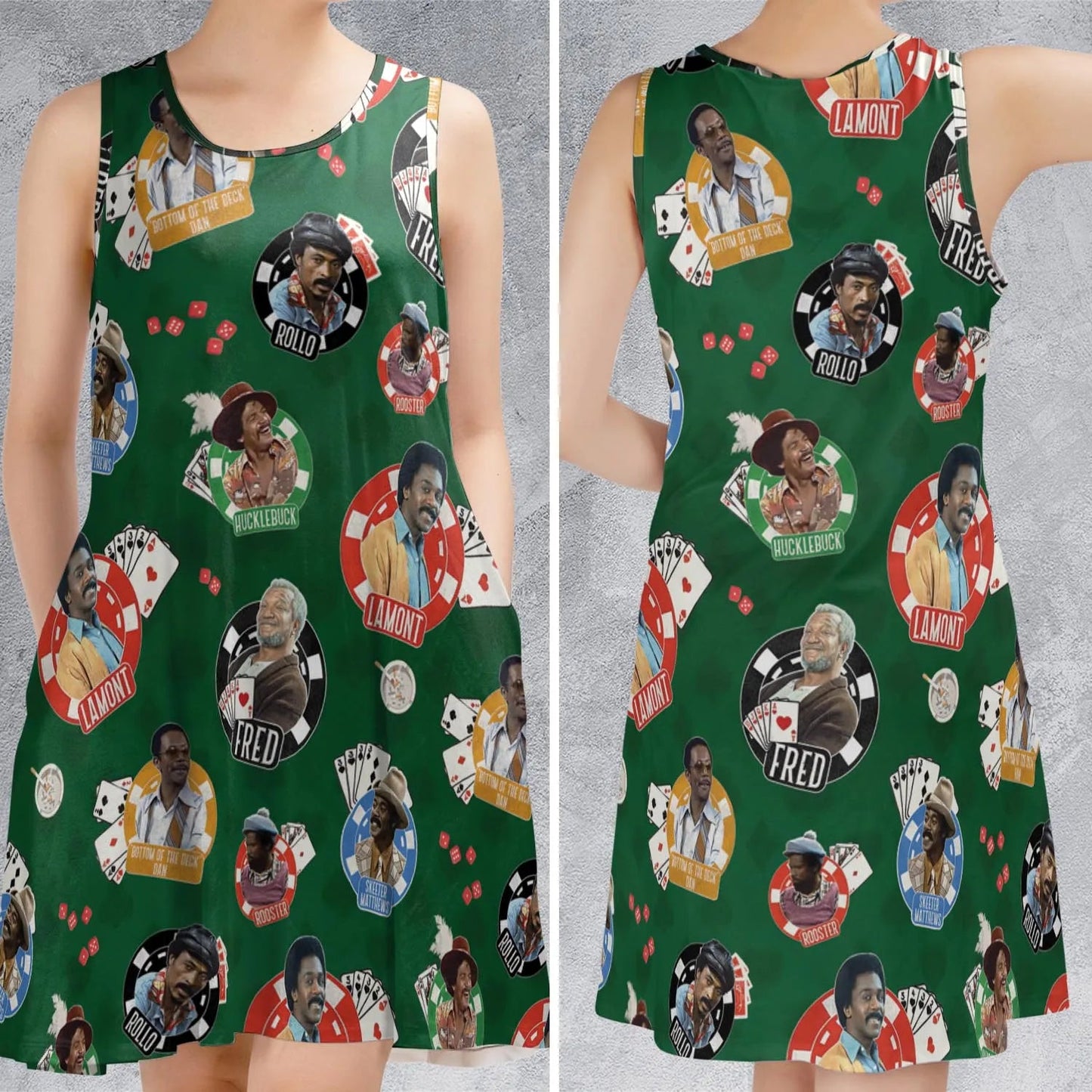 Casual Sleeveless Dress - 284XNDHM