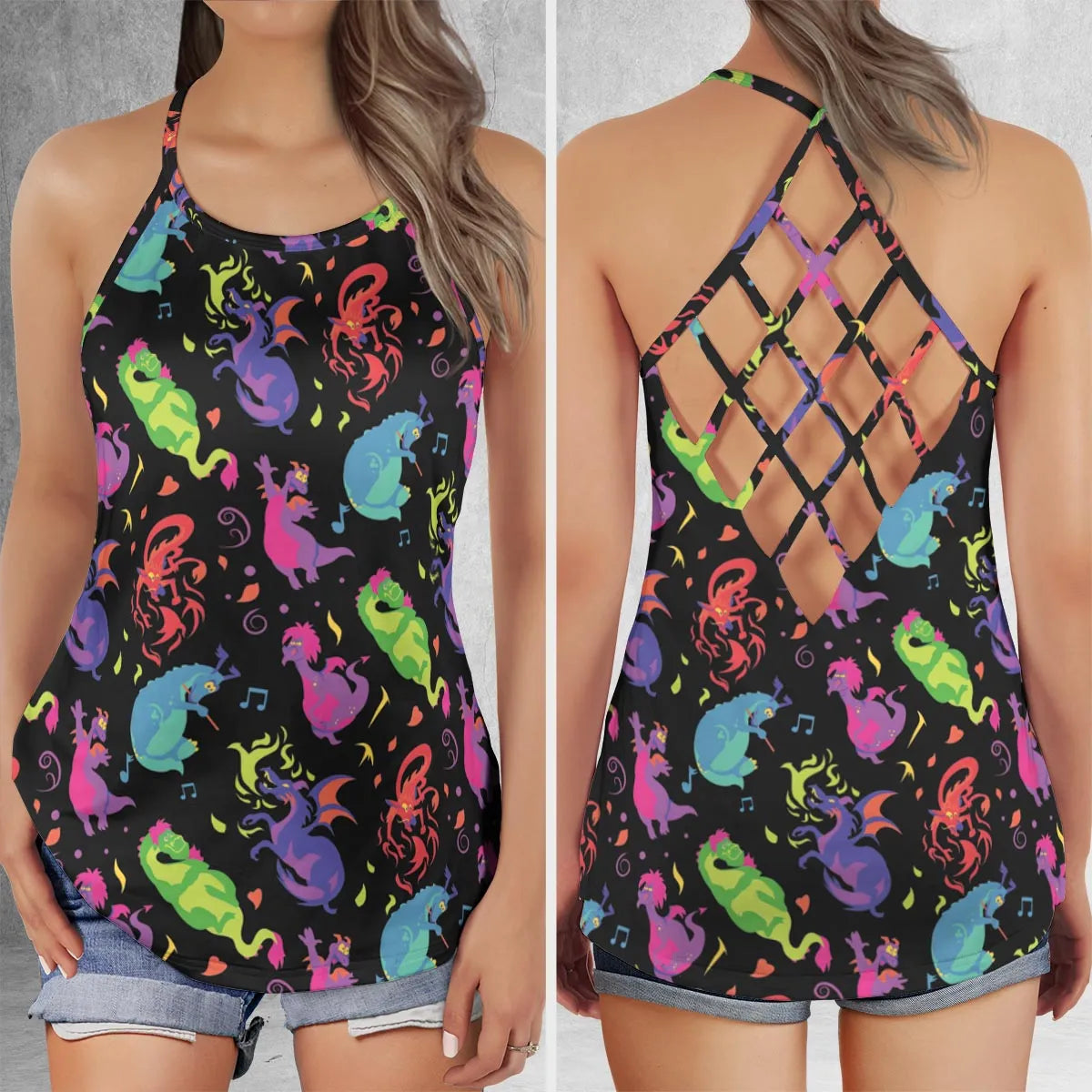 Lattice Back Tank Top - 2XNB4MZV