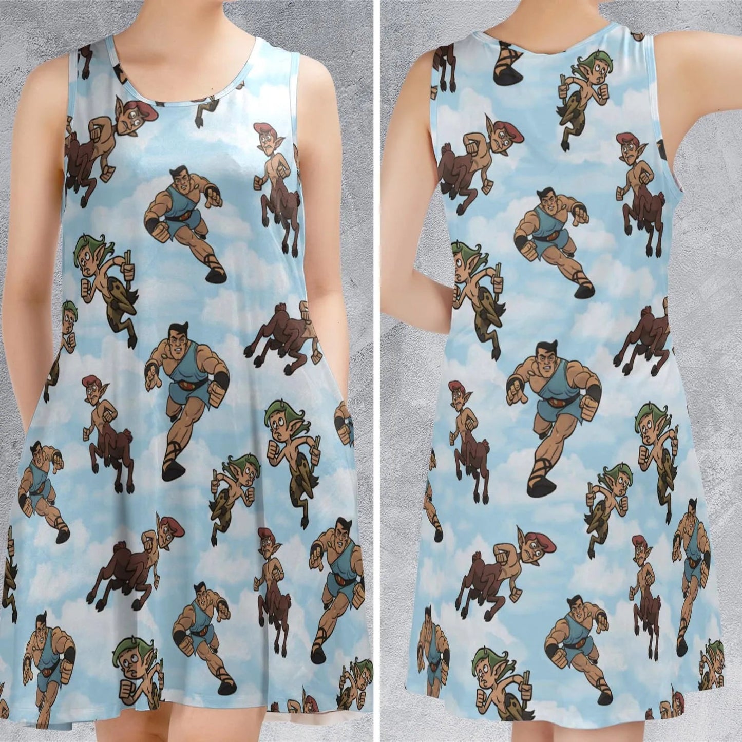Casual Sleeveless Dress - BUXMK4EX