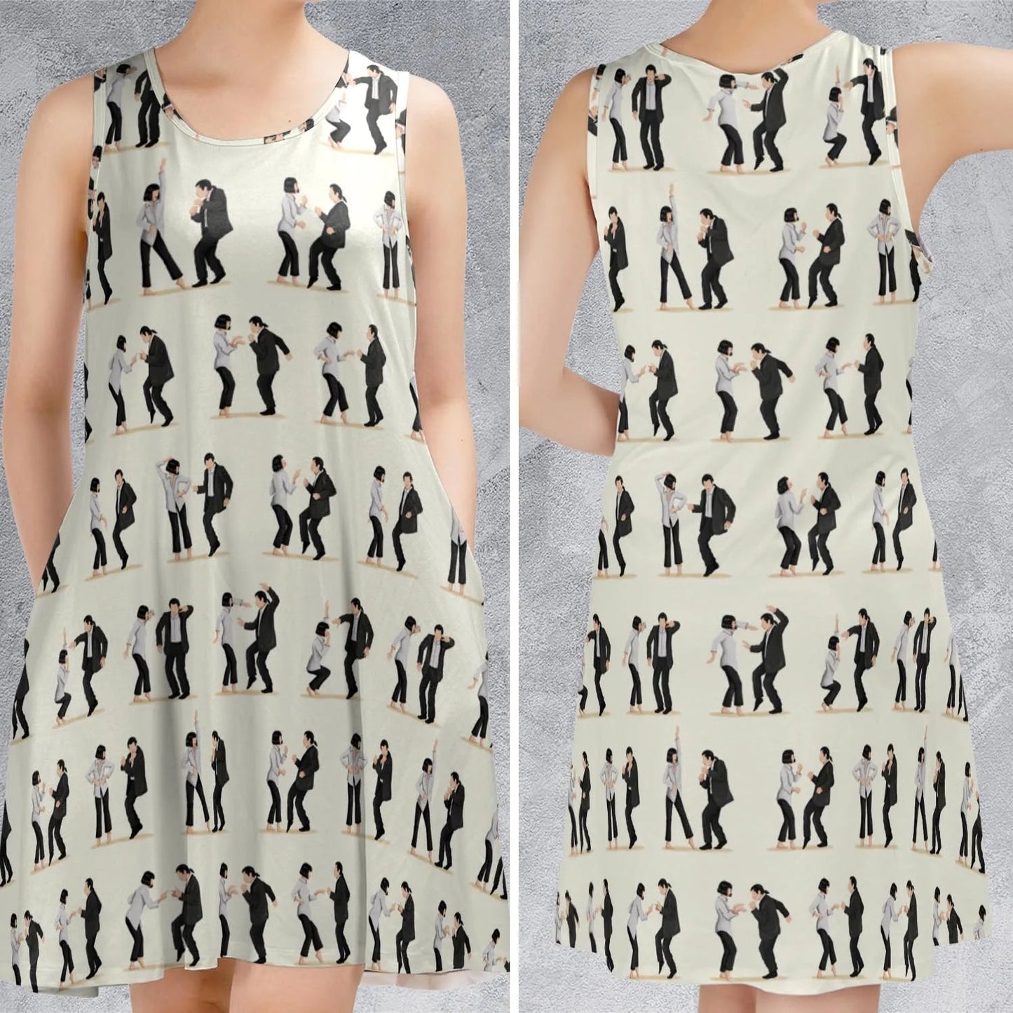Casual Sleeveless Dress - L1Z43KE6