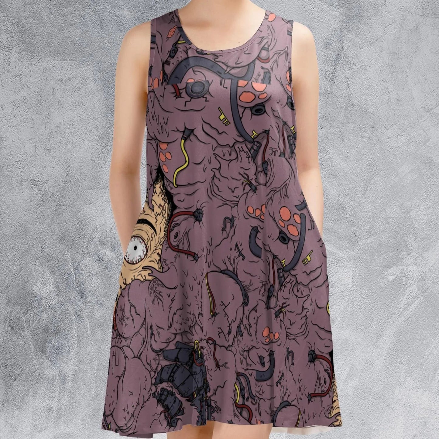 Casual Sleeveless Dress - RT2NC2PB