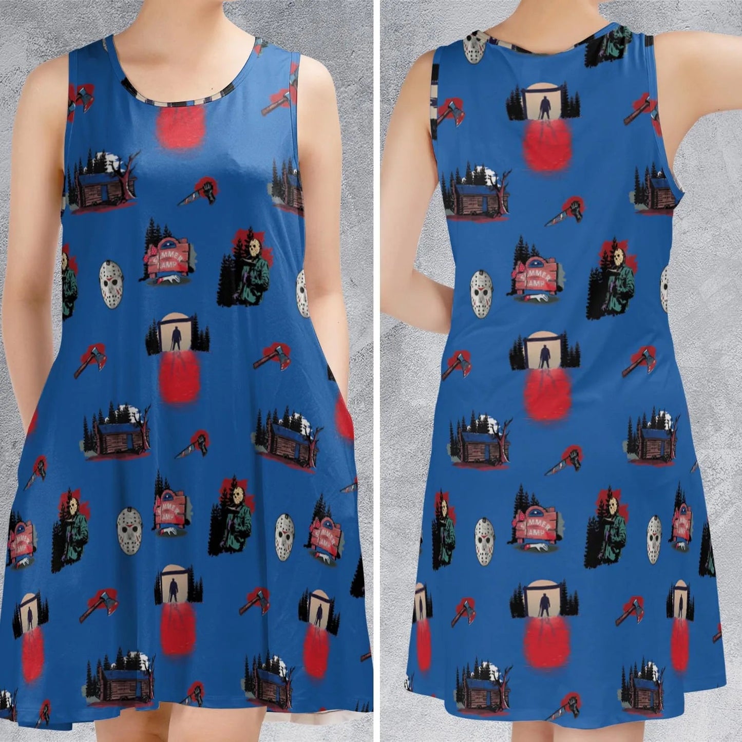 Casual Sleeveless Dress - EGA13NWY