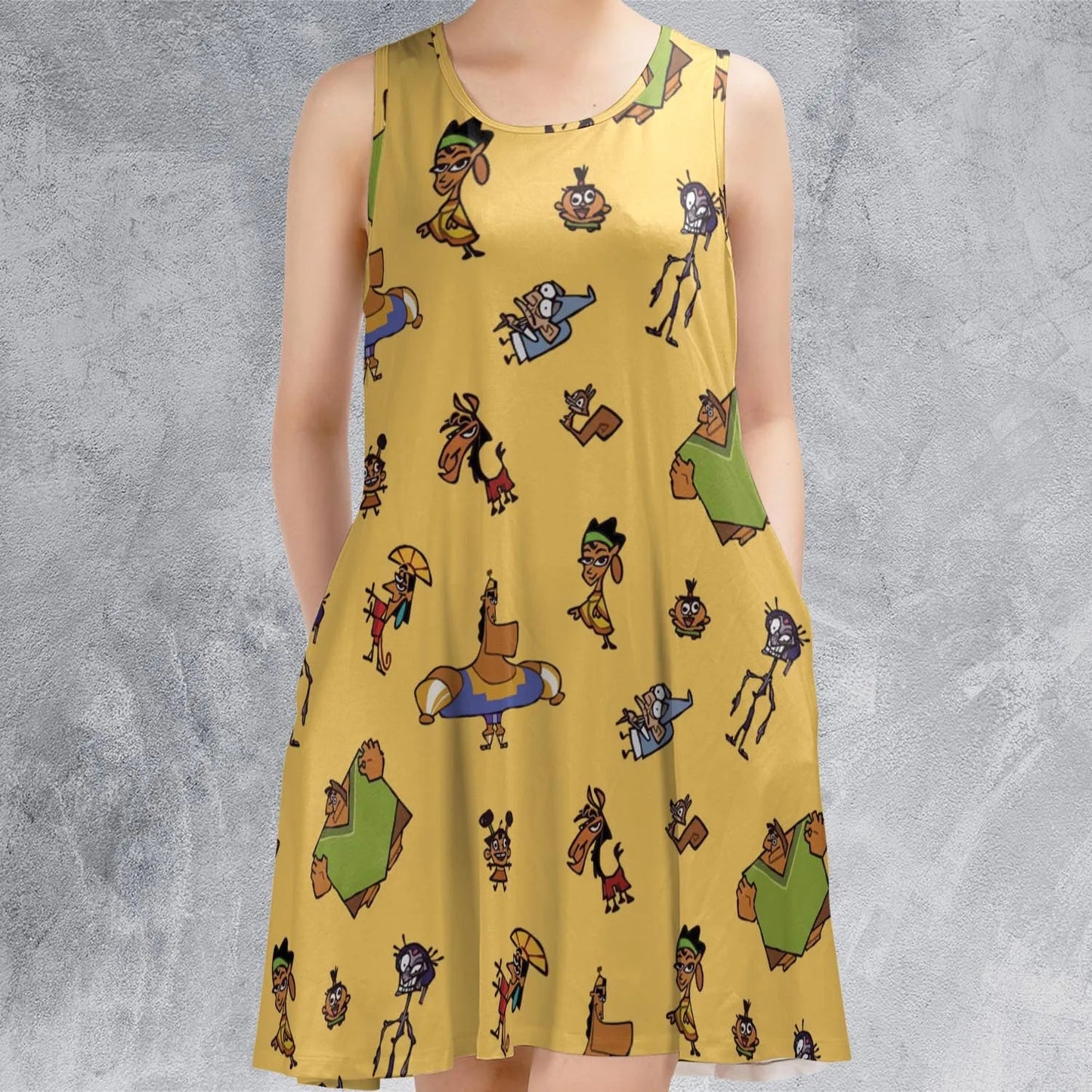 Casual Sleeveless Dress - AF4PRFSU