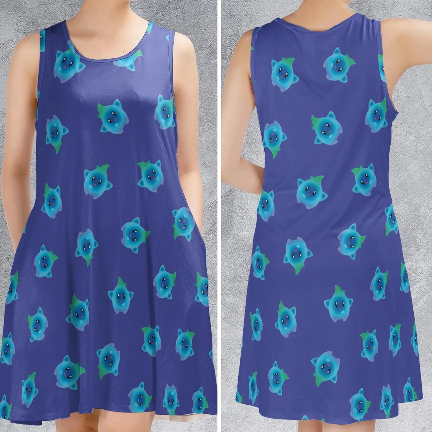 Casual Sleeveless Dress - R4WC82QM