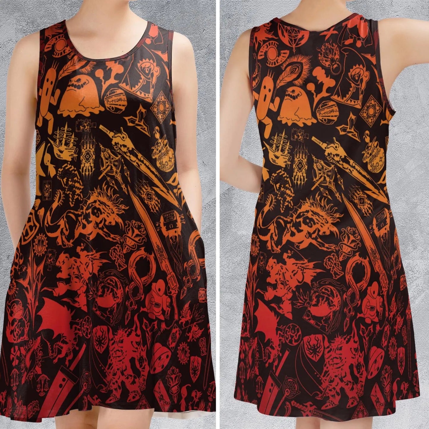 Casual Sleeveless Dress - SPM2FZ79