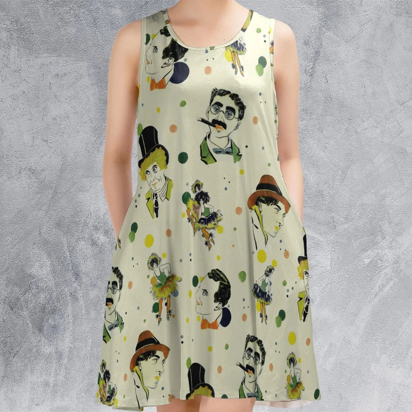 Casual Sleeveless Dress - UMVTLHNP