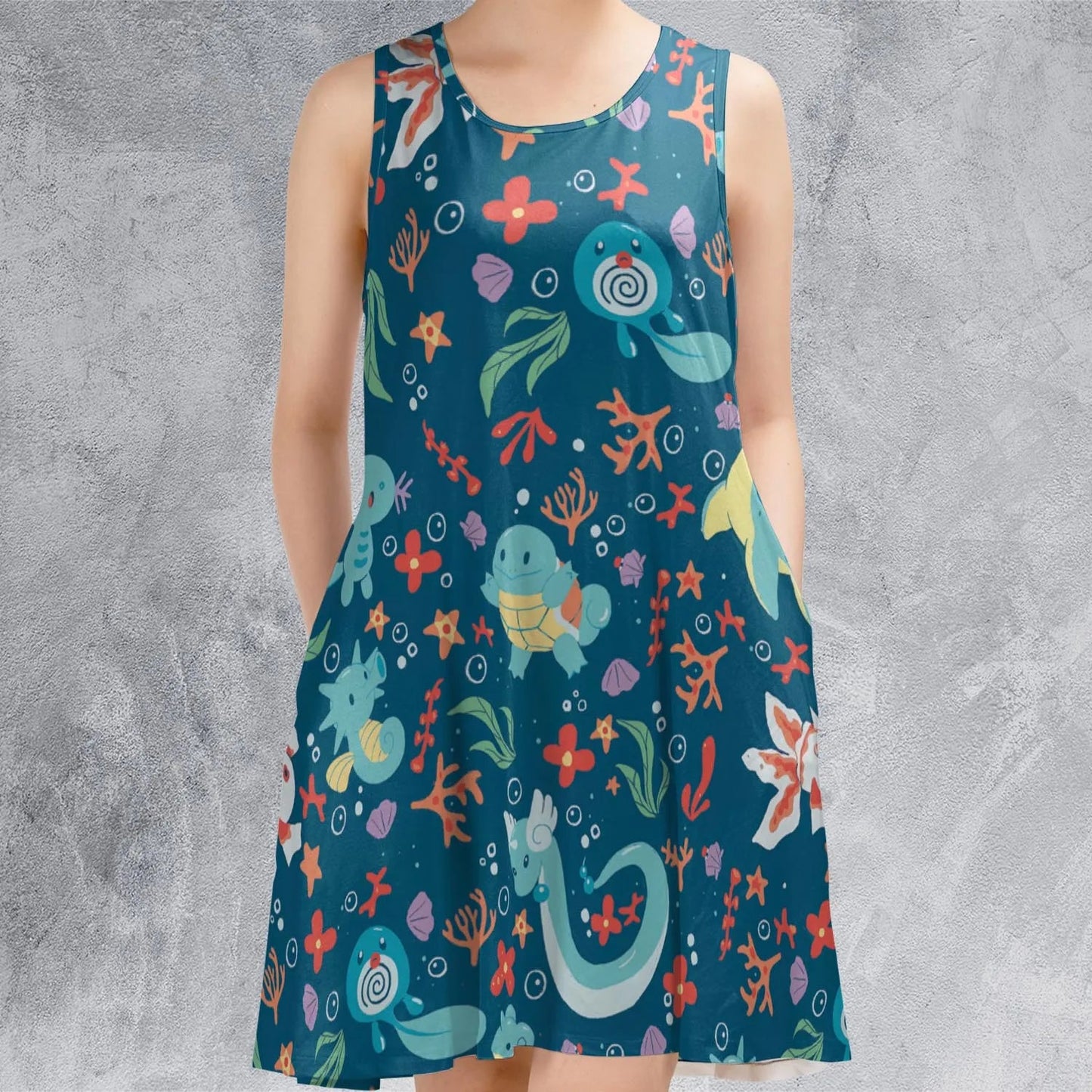 Casual Sleeveless Dress - Y3QGK2FA
