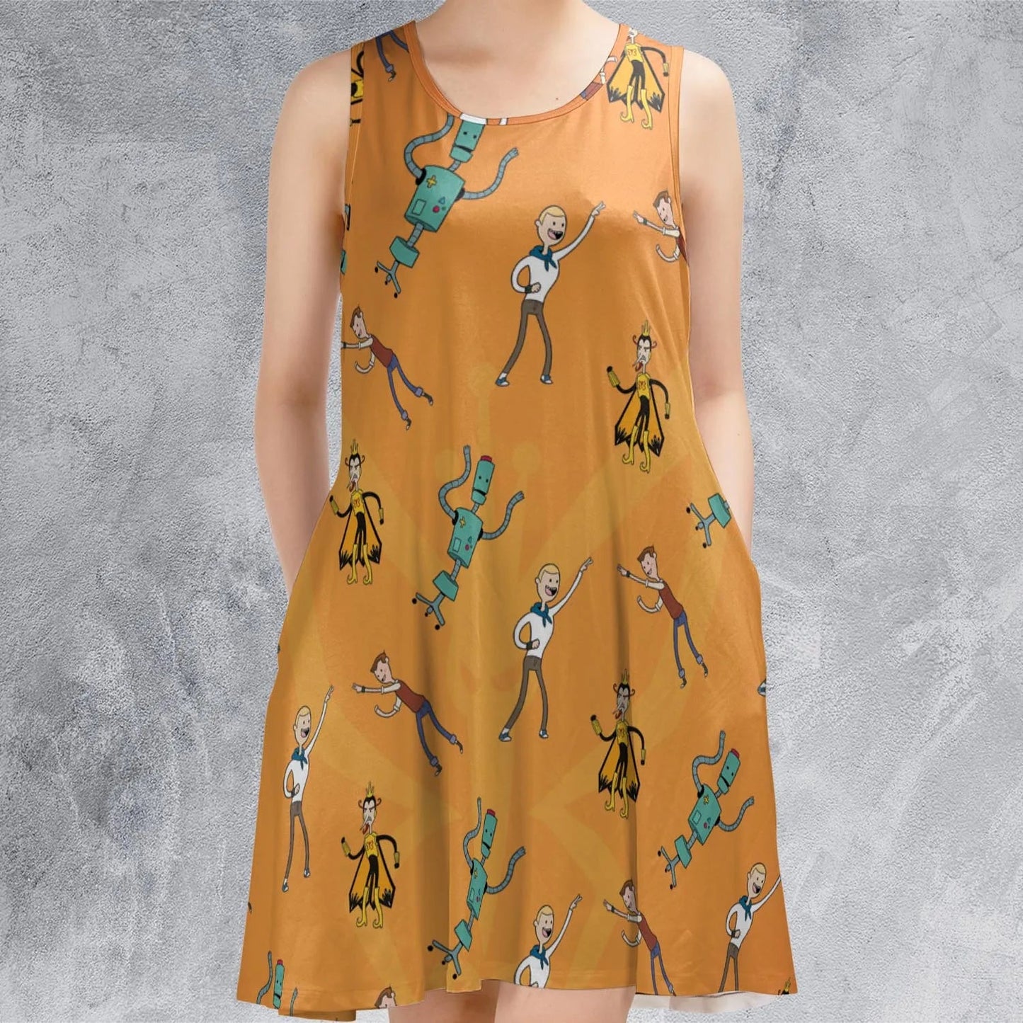 Casual Sleeveless Dress - YJDX5652