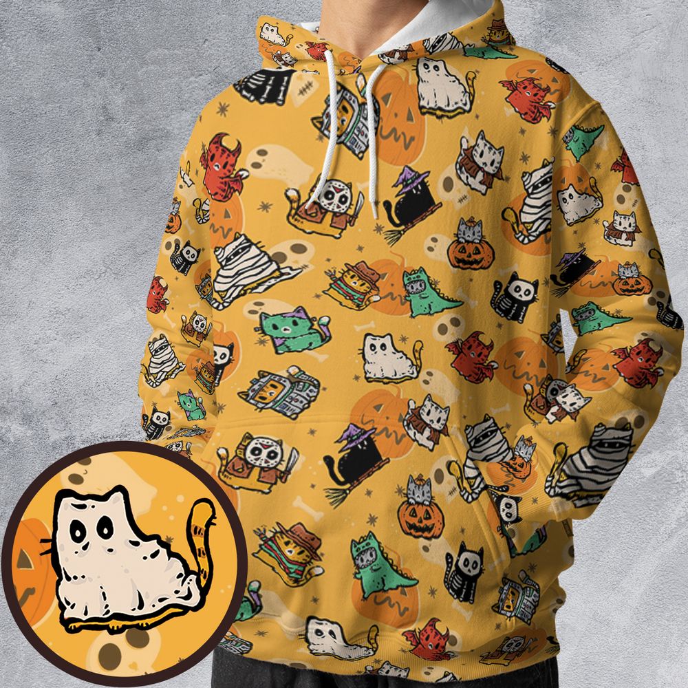 All-over Print Hoodie - MZSV56P6 -  - 1