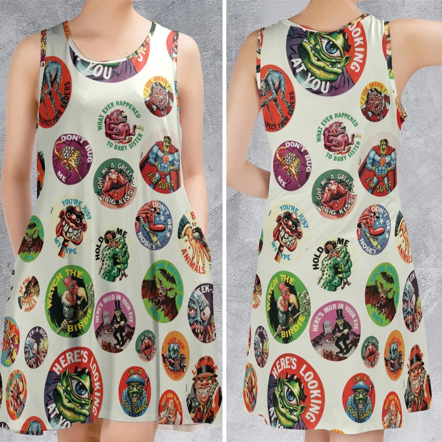 Casual Sleeveless Dress - X4S37AMN