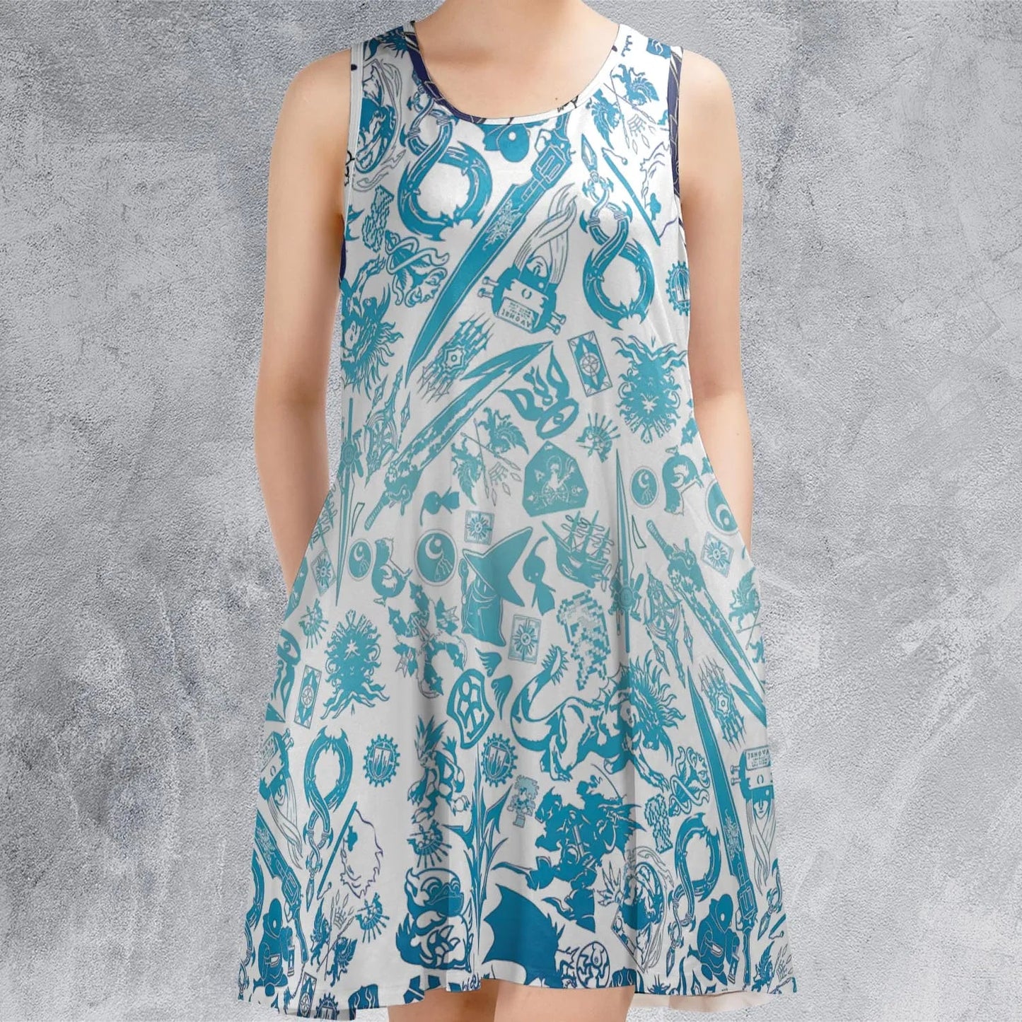 Casual Sleeveless Dress - 7A66P26X