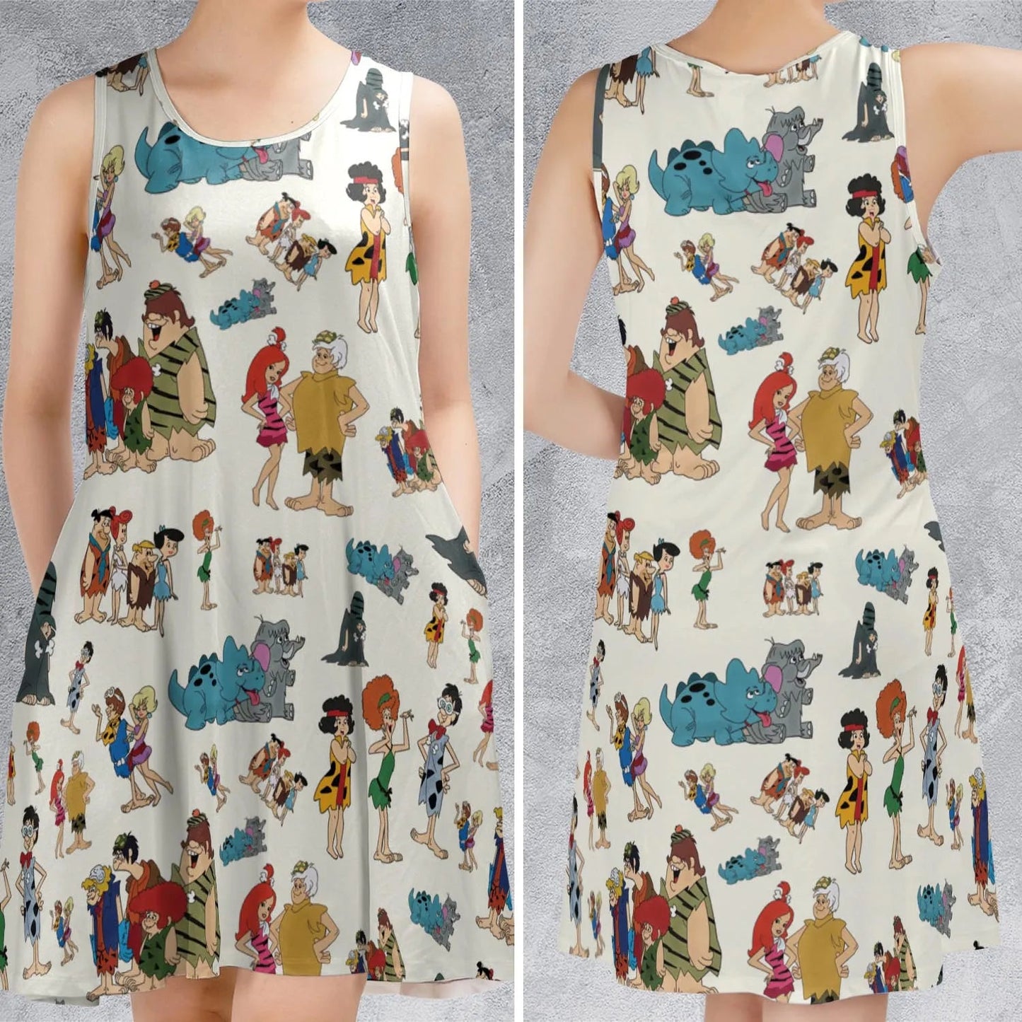 Casual Sleeveless Dress - 85YSG3T8