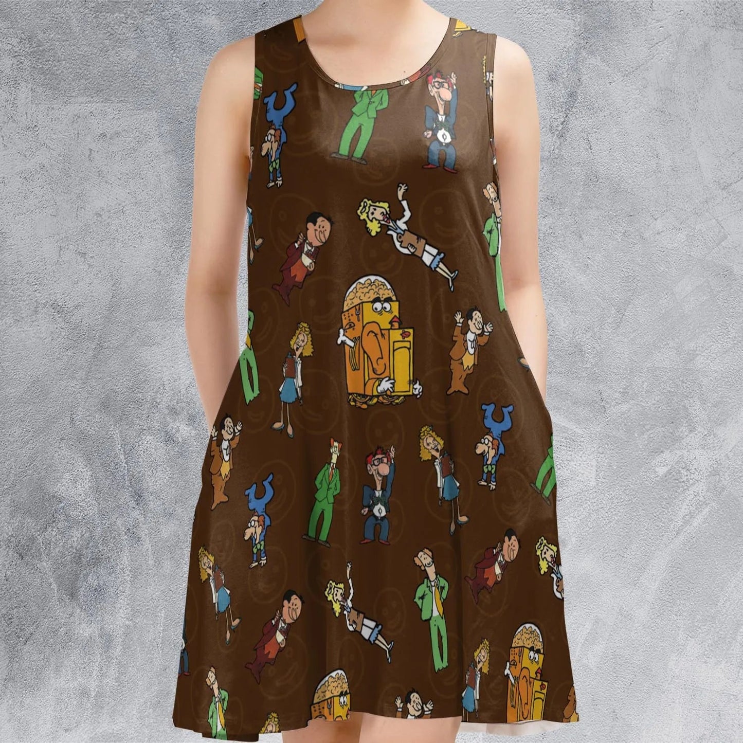 Casual Sleeveless Dress - J9Q6KY5X
