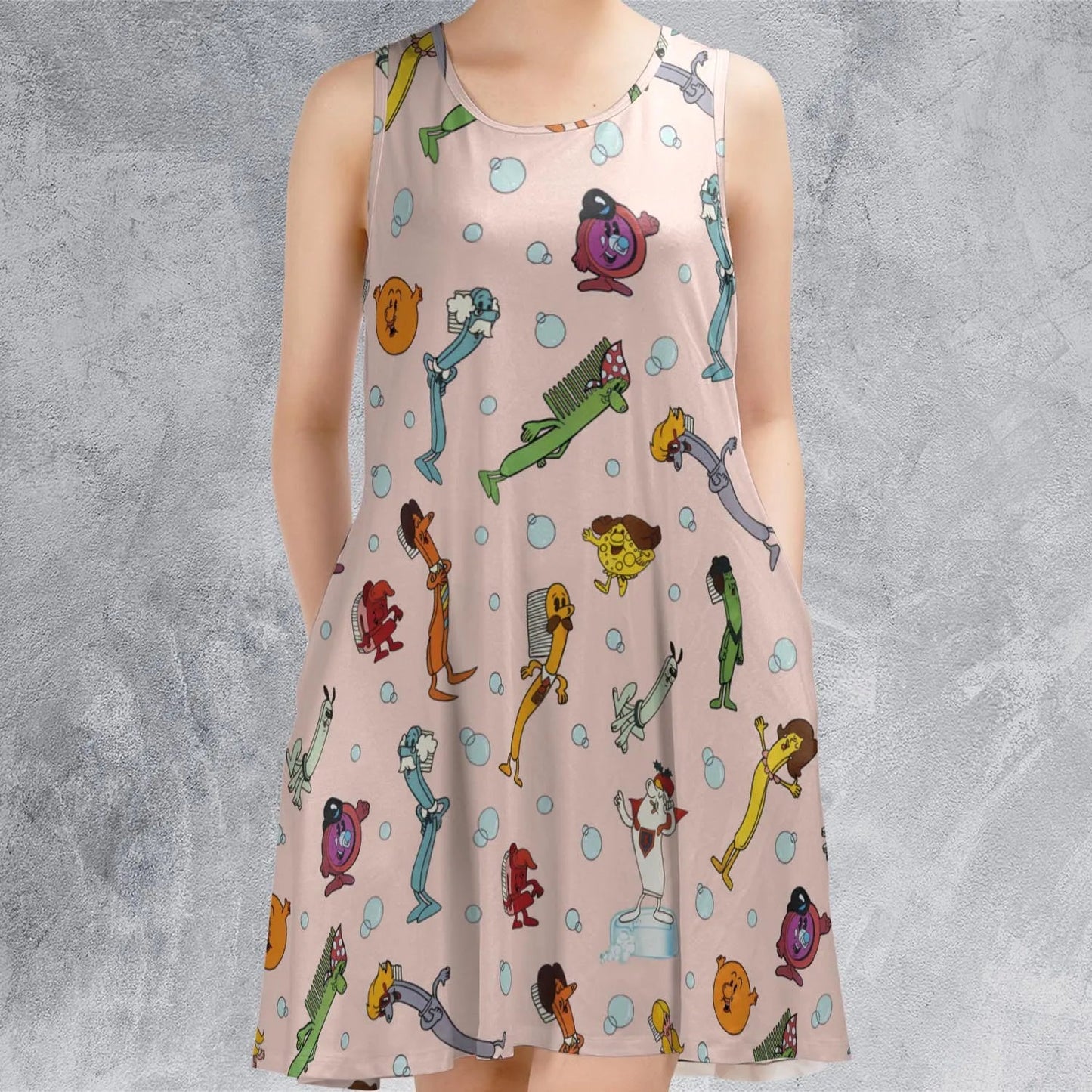 Casual Sleeveless Dress - VXD5V6UD