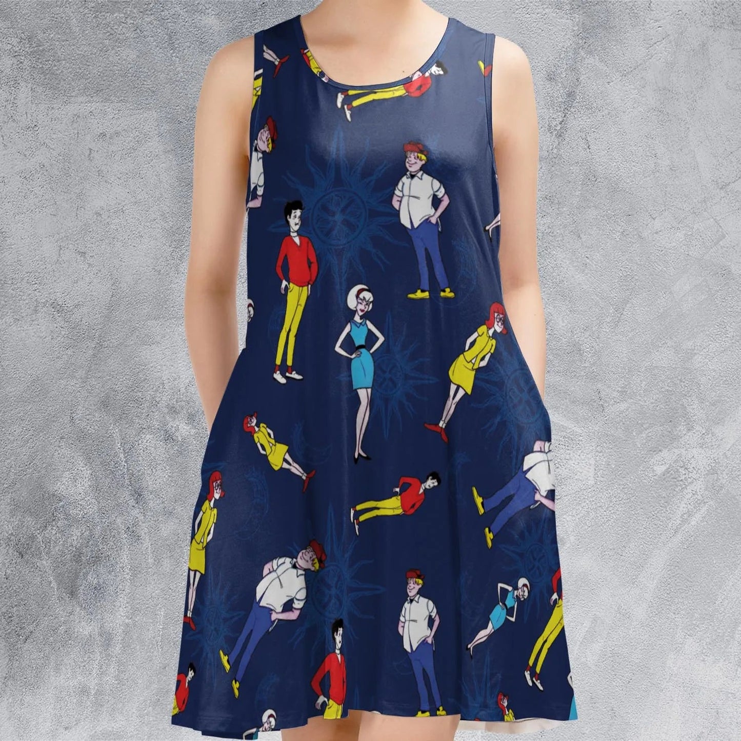 Casual Sleeveless Dress - S14WKFV4