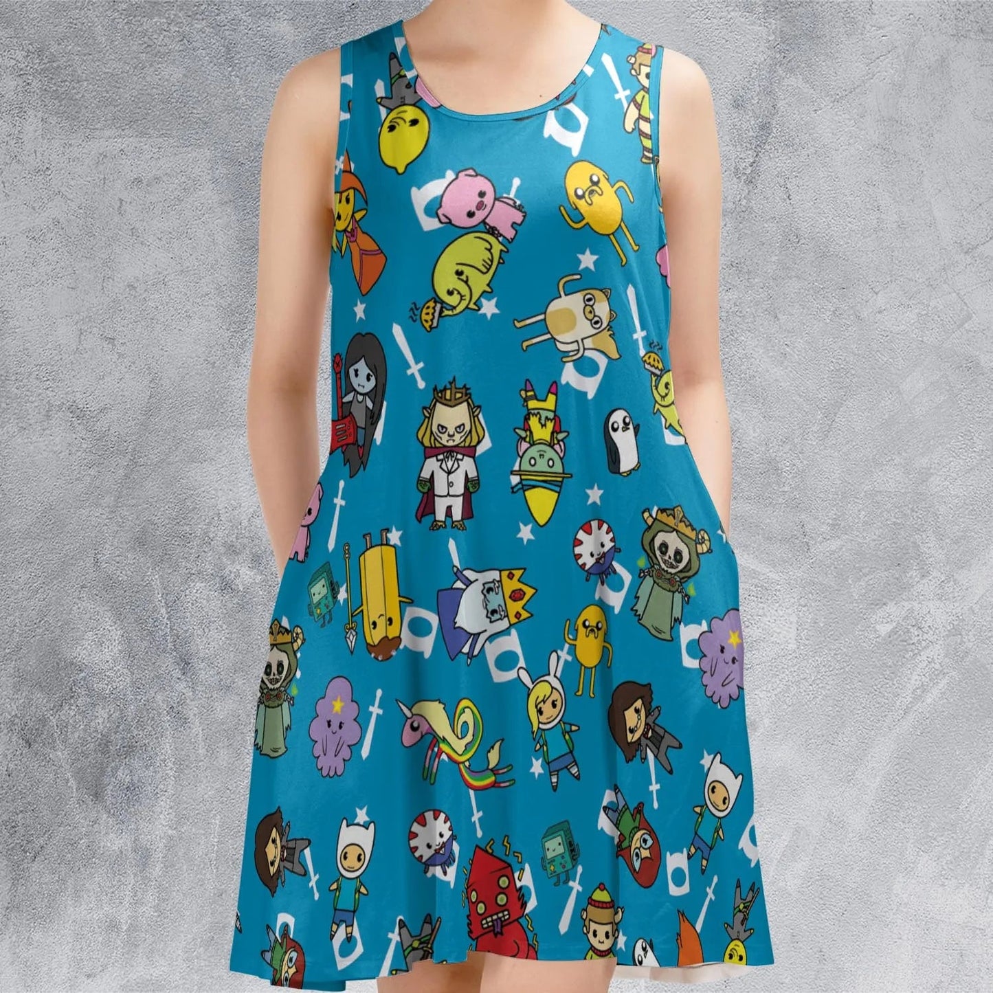 Casual Sleeveless Dress - 33T79S29