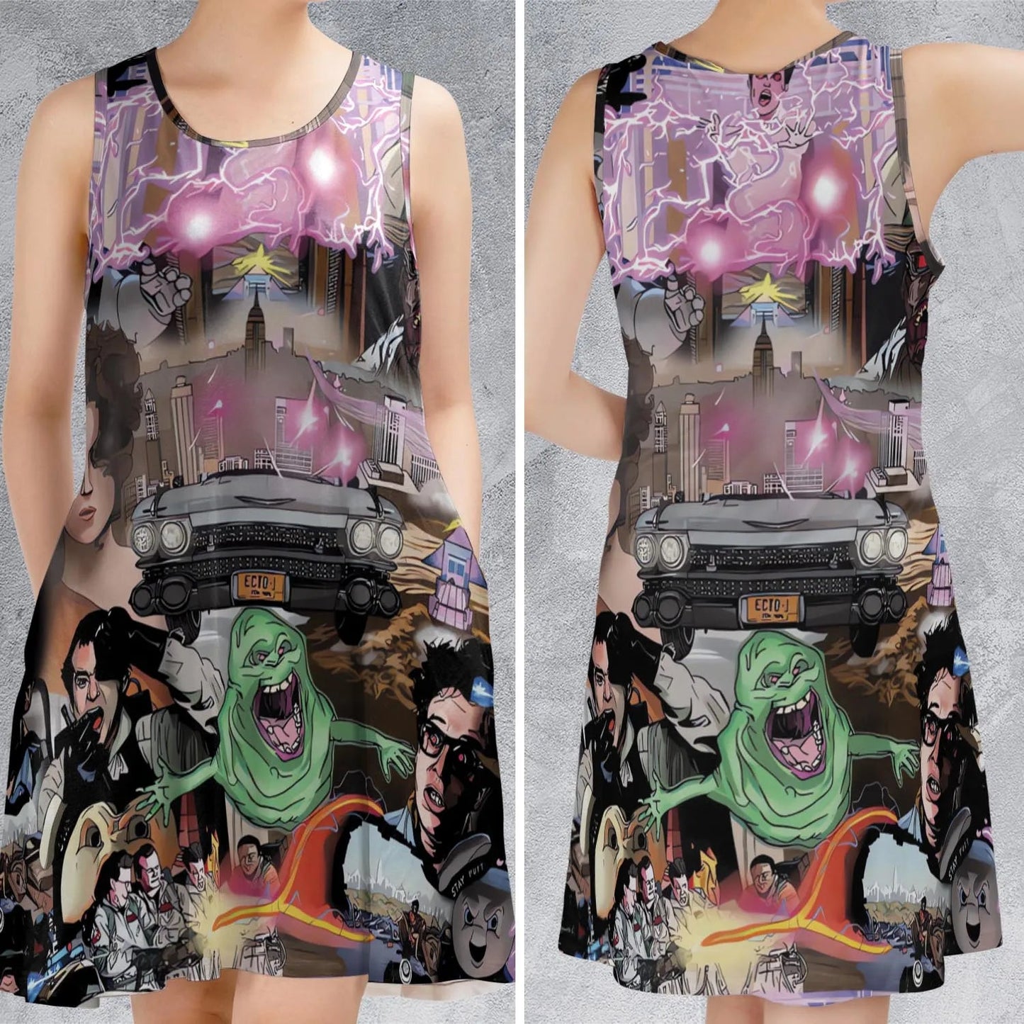 Casual Sleeveless Dress - EBZ9XXMH