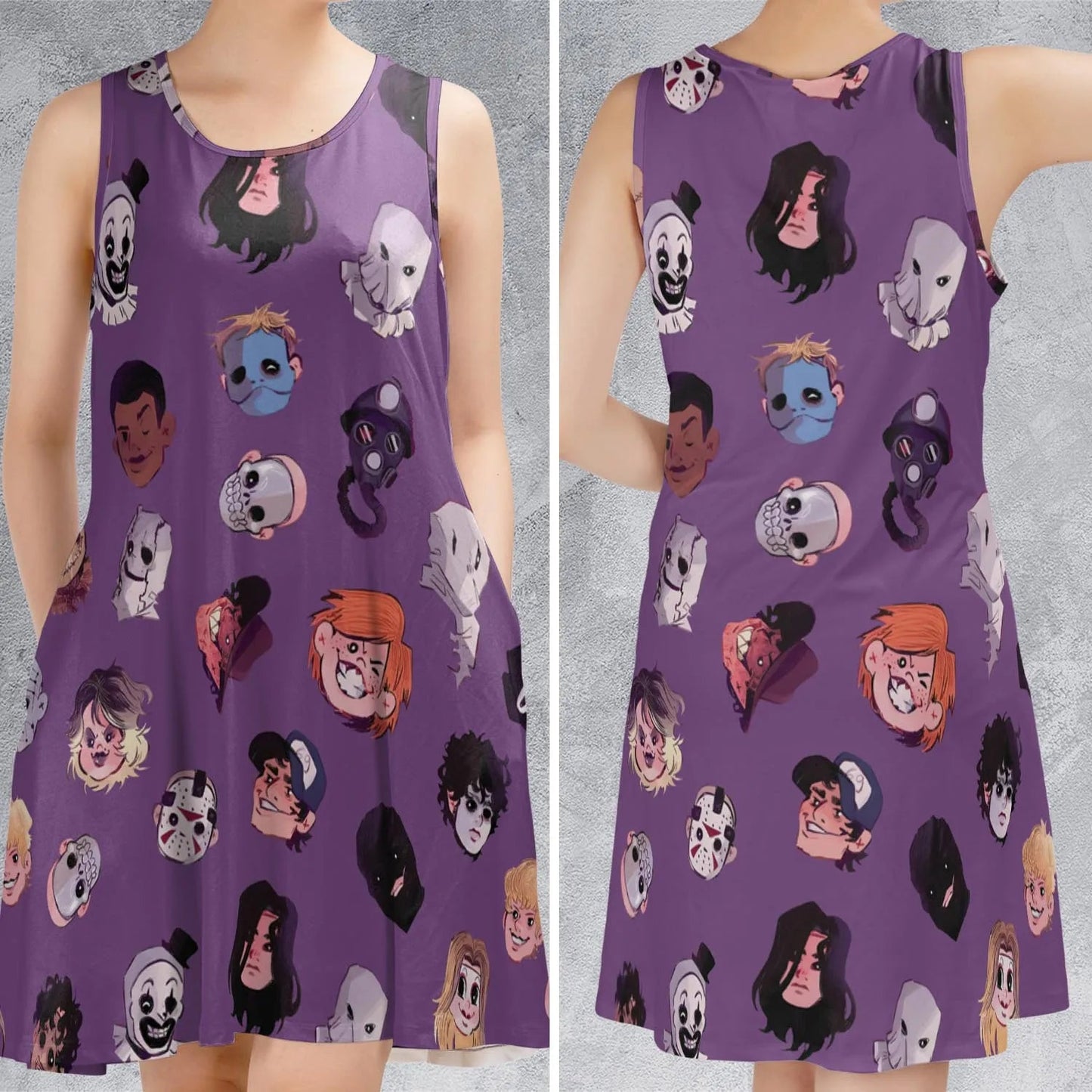 Casual Sleeveless Dress - Y6Q7G53S