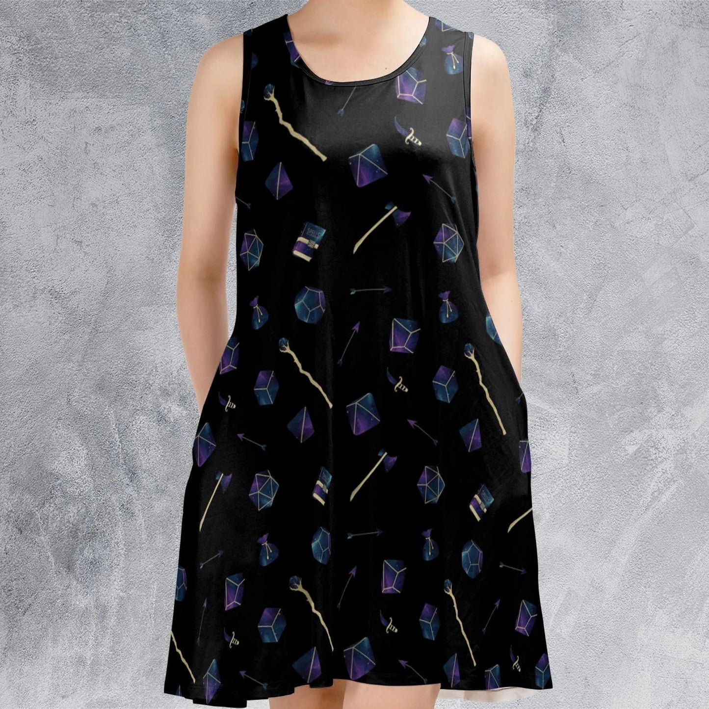 Casual Sleeveless Dress - 357Z37FP