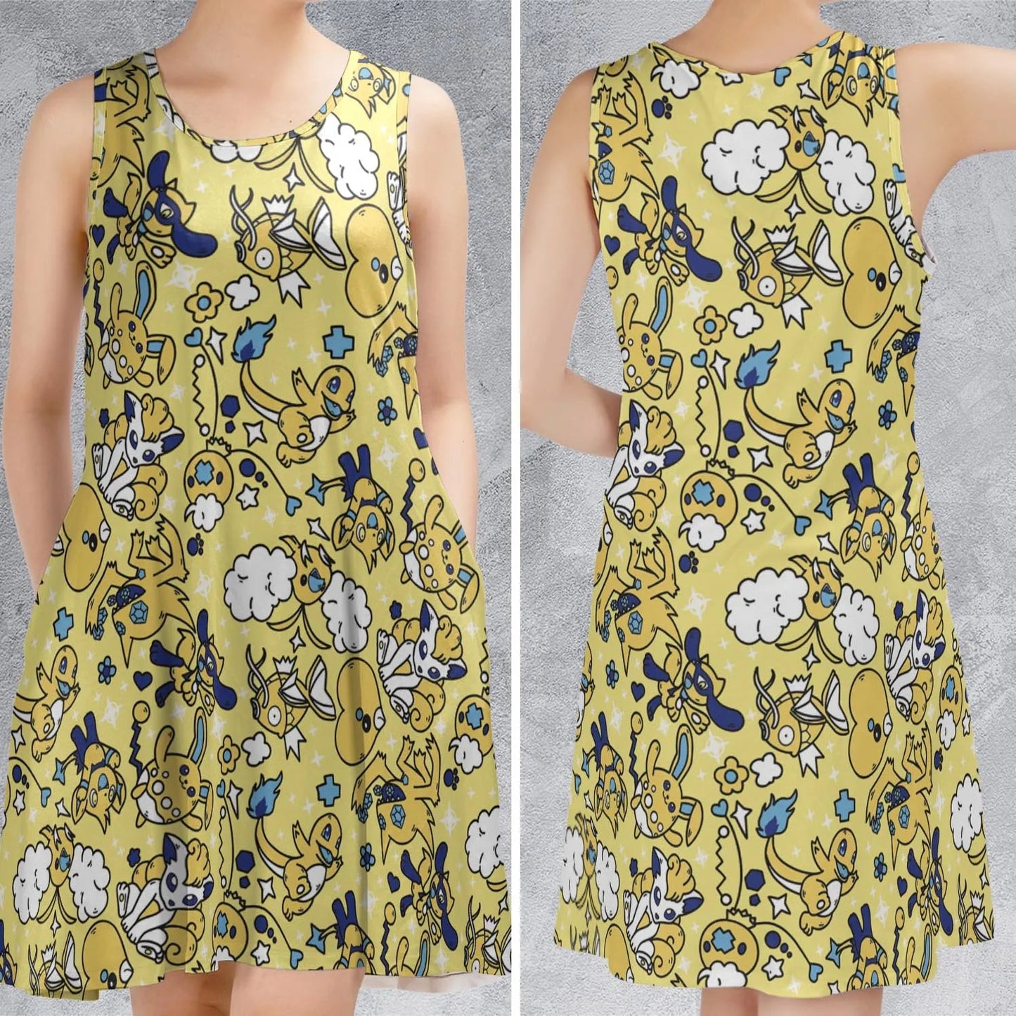 Casual Sleeveless Dress - RJC4Q52E