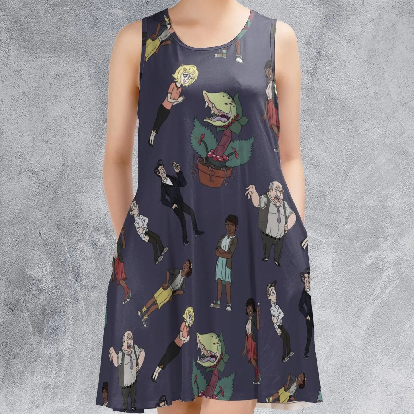 Casual Sleeveless Dress - FQ5QXF4B