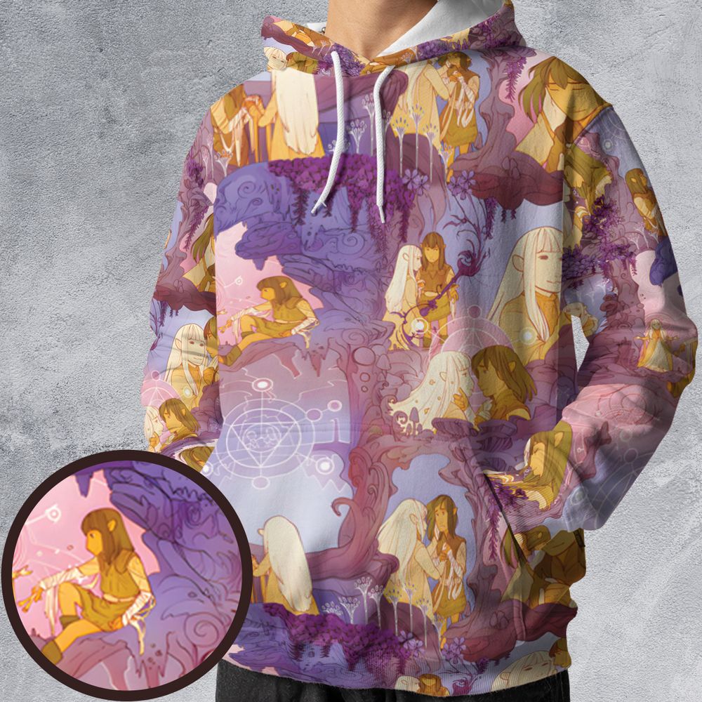 All-over Print Hoodie - 4FNFVYD1 -  - 1