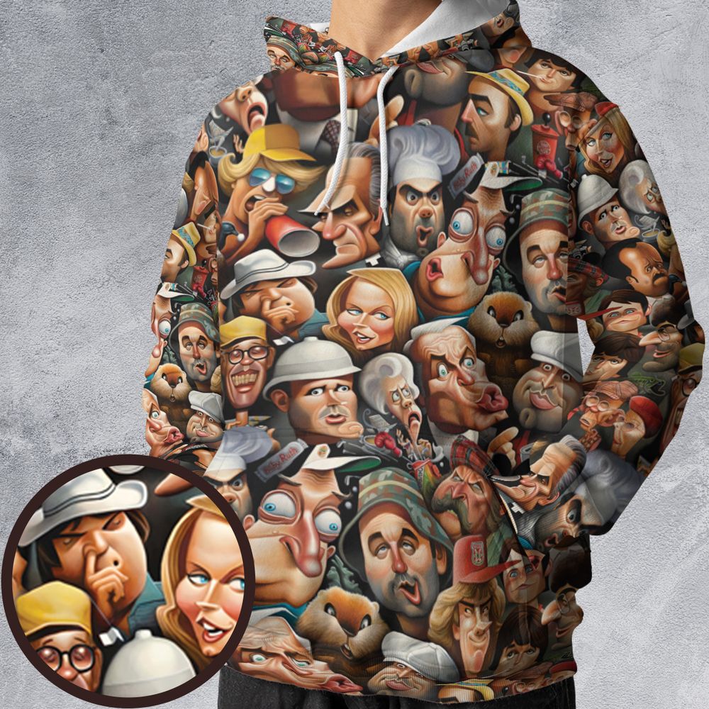 All-over Print Hoodie - 539MZGL9 -  - 1