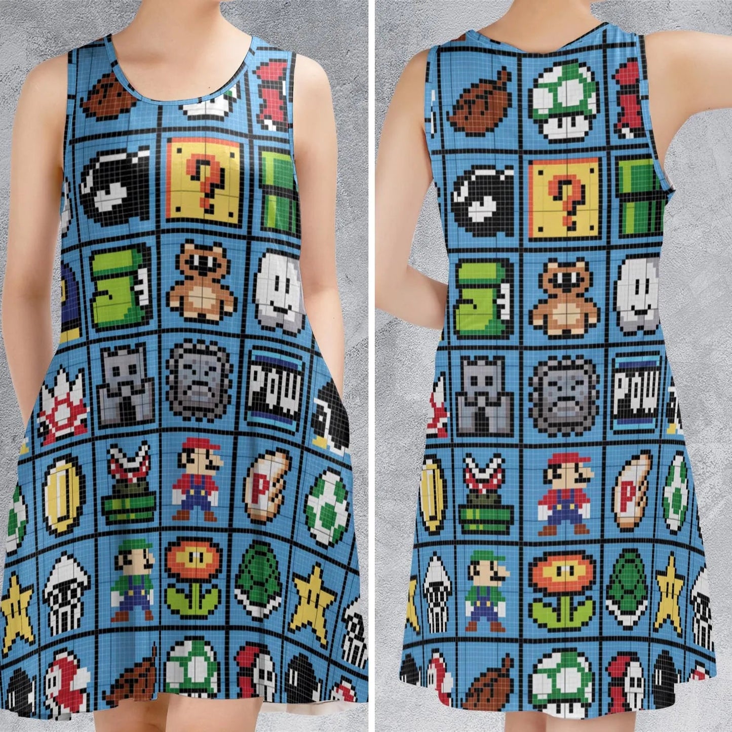 Casual Sleeveless Dress - 9MEQJFFG